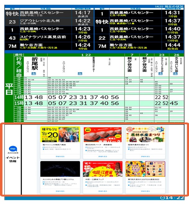 圖2 智慧公車站顯示資訊