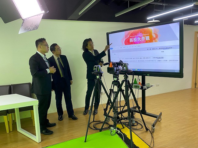 資策會數教所數位攝影棚拍攝實況