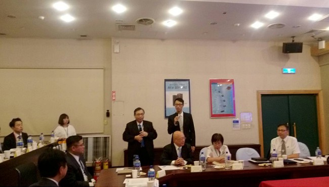 圖說：安排秋田縣政府與企業洽訪康舒科技-交流場景