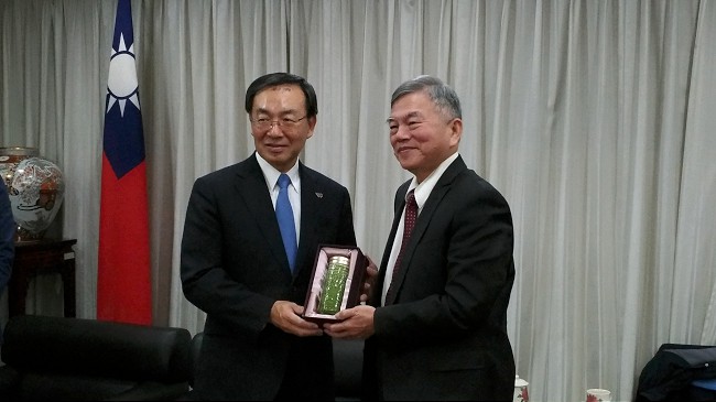 圖：Panasonic株式會社 津賀一宏代表取締役社長拜會 沈榮津部長