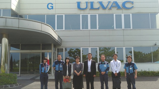 圖說：鹿兒島縣廳安排，拜訪ULVAC九州工廠。 